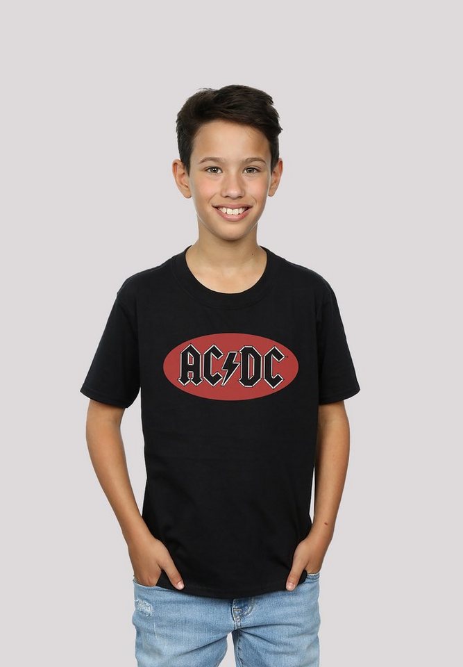 F4NT4STIC T-Shirt ACDC Red Circle Logo für Kinder & Herren Print von F4NT4STIC