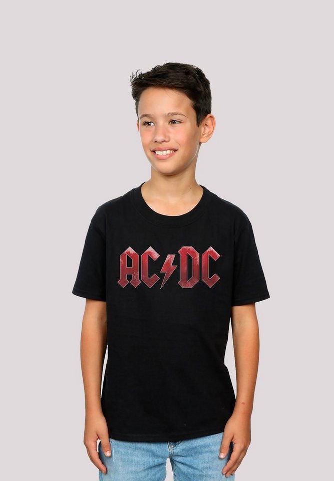 F4NT4STIC T-Shirt ACDC Red Ice Logo für Kinder & Herren Print von F4NT4STIC