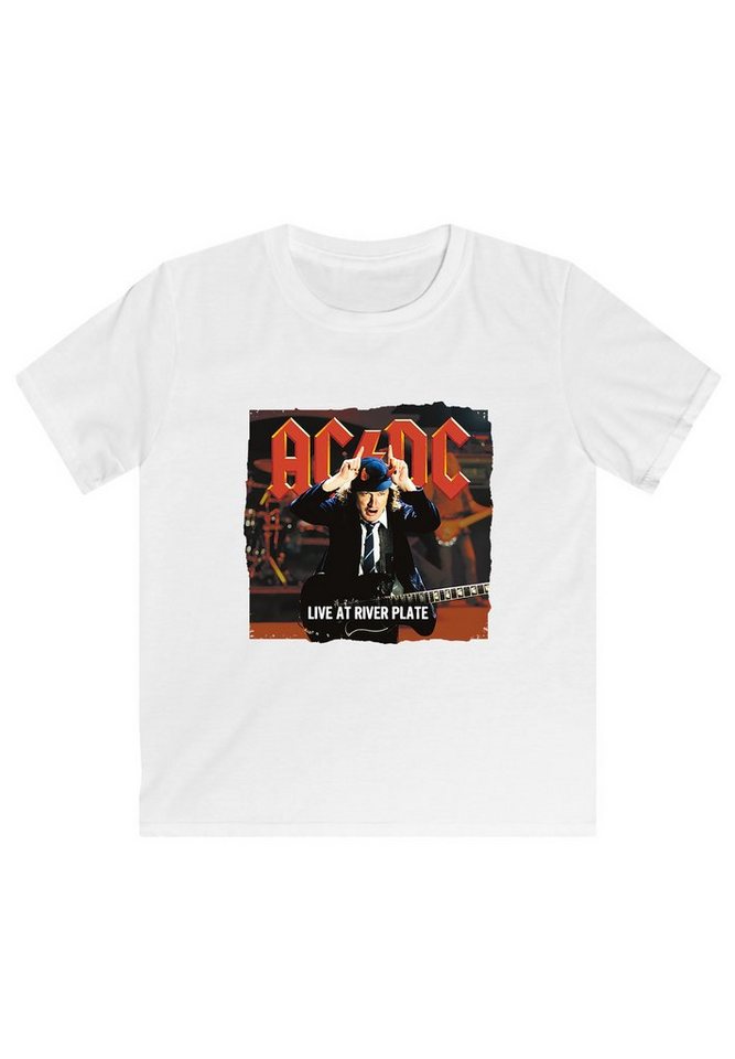 F4NT4STIC T-Shirt ACDC Live At River Plate - Premium Rock Metal Musik Fan Merch Unisex Kinder,Premium Merch,Jungen,Mädchen,Bandshirt von F4NT4STIC