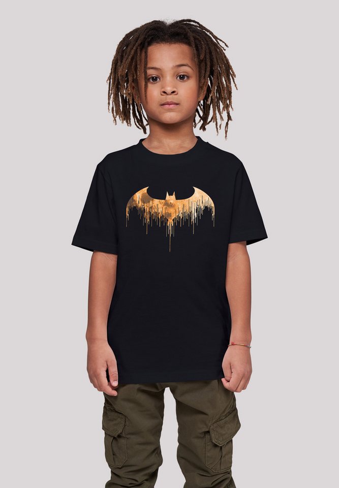 F4NT4STIC T-Shirt DC Comics Batman Arkham Knight Halloween Moon Logo Unisex Kinder,Premium Merch,Jungen,Mädchen,Bedruckt von F4NT4STIC
