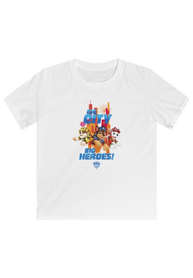 F4NT4STIC T-Shirt Paw Patrol Rubble Marshall Chase Big City Heroes Unisex Kinder,Premium Merch,Jungen,Mädchen,Bedruckt von F4NT4STIC