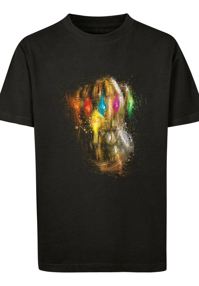 F4NT4STIC T-Shirt Marvel Avengers Endgame Infinity Gauntlet Splatter Unisex Kinder,Premium Merch,Jungen,Mädchen,Logo Print von F4NT4STIC