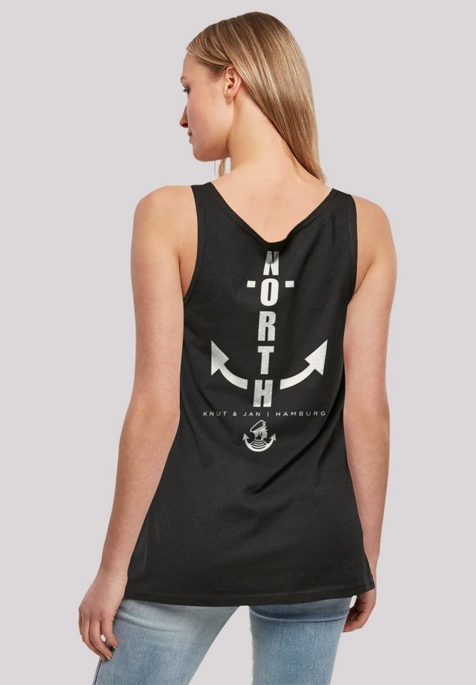 F4NT4STIC T-Shirt North Anchor Knut & Jan Hamburg Print von F4NT4STIC