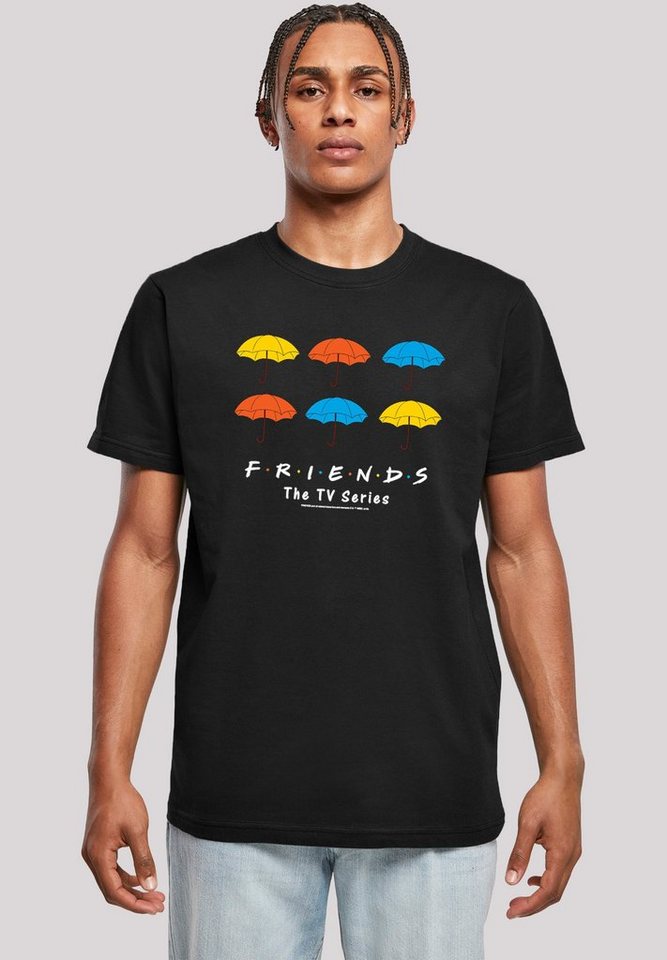 F4NT4STIC T-Shirt FRIENDS Bunte Regenschirme Herren,Premium Merch,Regular-Fit,Basic,Bedruckt von F4NT4STIC