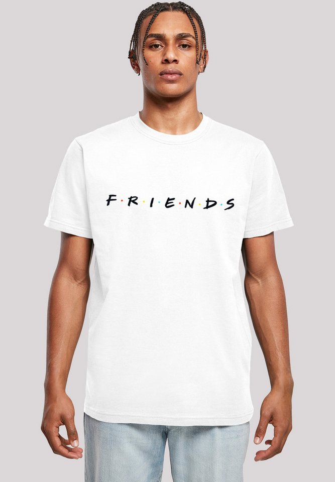 F4NT4STIC T-Shirt FRIENDS TV Serie Text Logo WHT Herren,Premium Merch,Regular-Fit,Basic,Bedruckt von F4NT4STIC