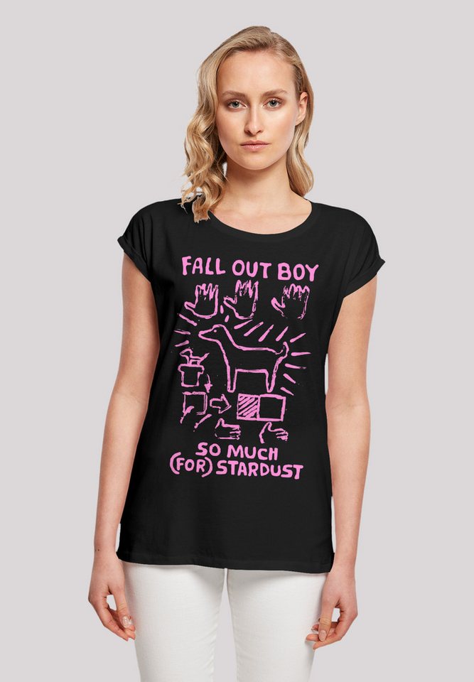 F4NT4STIC T-Shirt Fall Out Boy Pink Dog So Much Stardust Premium Qualität von F4NT4STIC