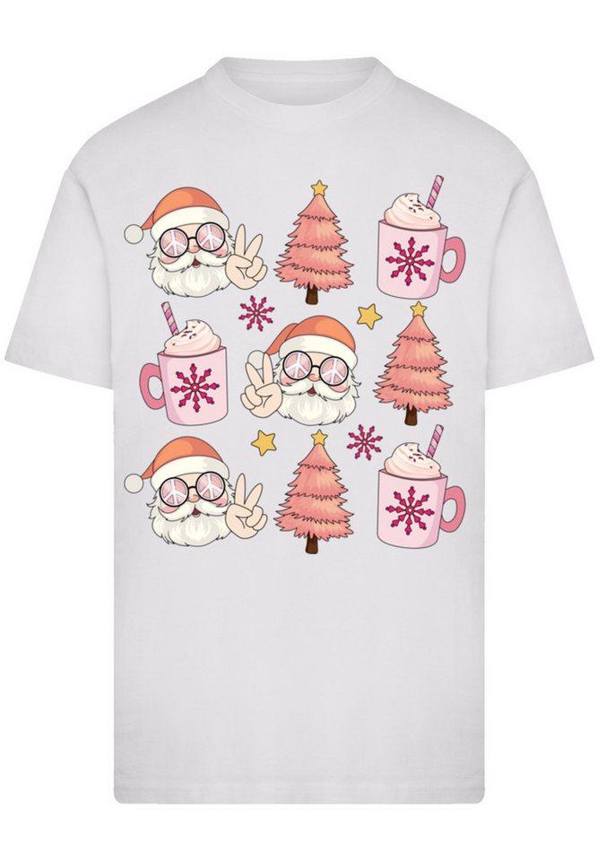 F4NT4STIC T-Shirt Hippie Santa Weihnachten Tree Cocoa Premium Qualität von F4NT4STIC