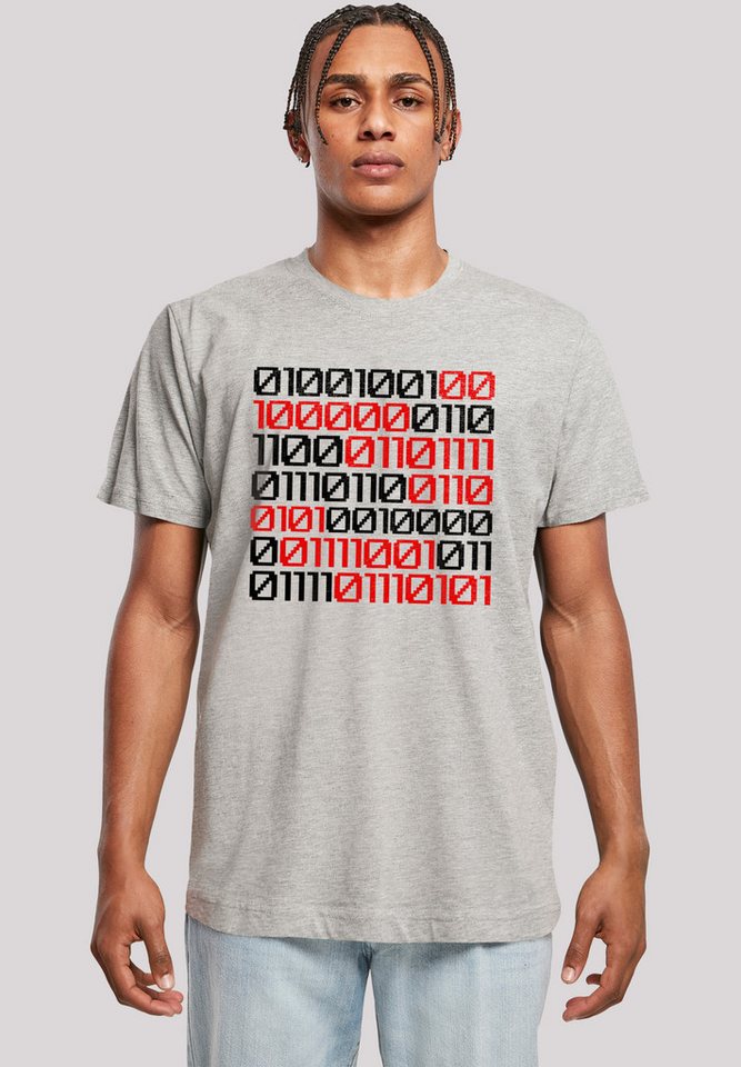 F4NT4STIC T-Shirt I love you 01001001 Binary Code Valentinstag Premium Qualität von F4NT4STIC