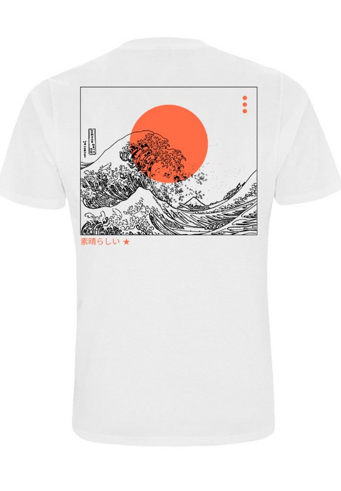 F4NT4STIC T-Shirt Kanagawa Welle Japan Wave Print von F4NT4STIC