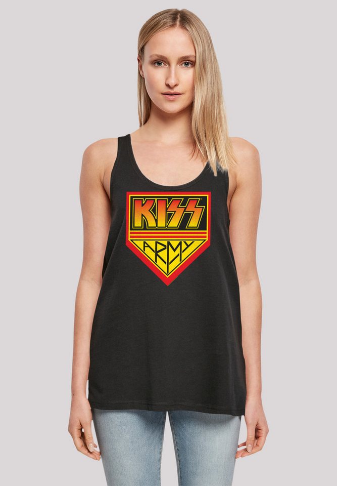 F4NT4STIC T-Shirt Kiss Rock Band Army Logo Premium Qualität, Musik, By Rock Off von F4NT4STIC