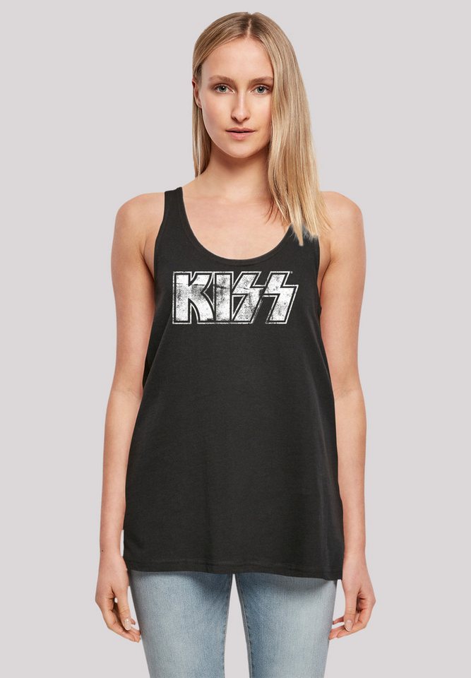 F4NT4STIC T-Shirt Kiss Rock Band Vintage Logo Premium Qualität, Musik, By Rock Off von F4NT4STIC