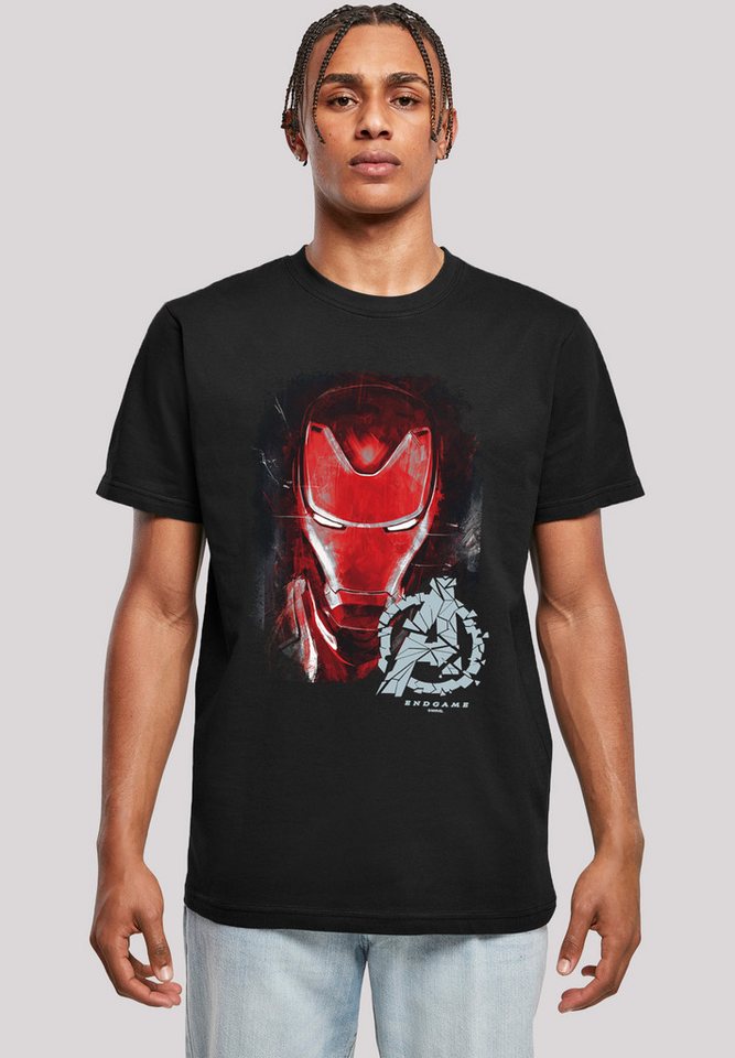 F4NT4STIC T-Shirt Marvel Avengers Endgame Iron Man Brushed Herren,Premium Merch,Regular-Fit,Basic,Logo Print von F4NT4STIC