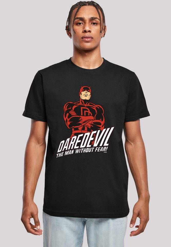 F4NT4STIC T-Shirt Marvel Daredevil Slogan Herren,Premium Merch,Regular-Fit,Basic,Logo Print von F4NT4STIC