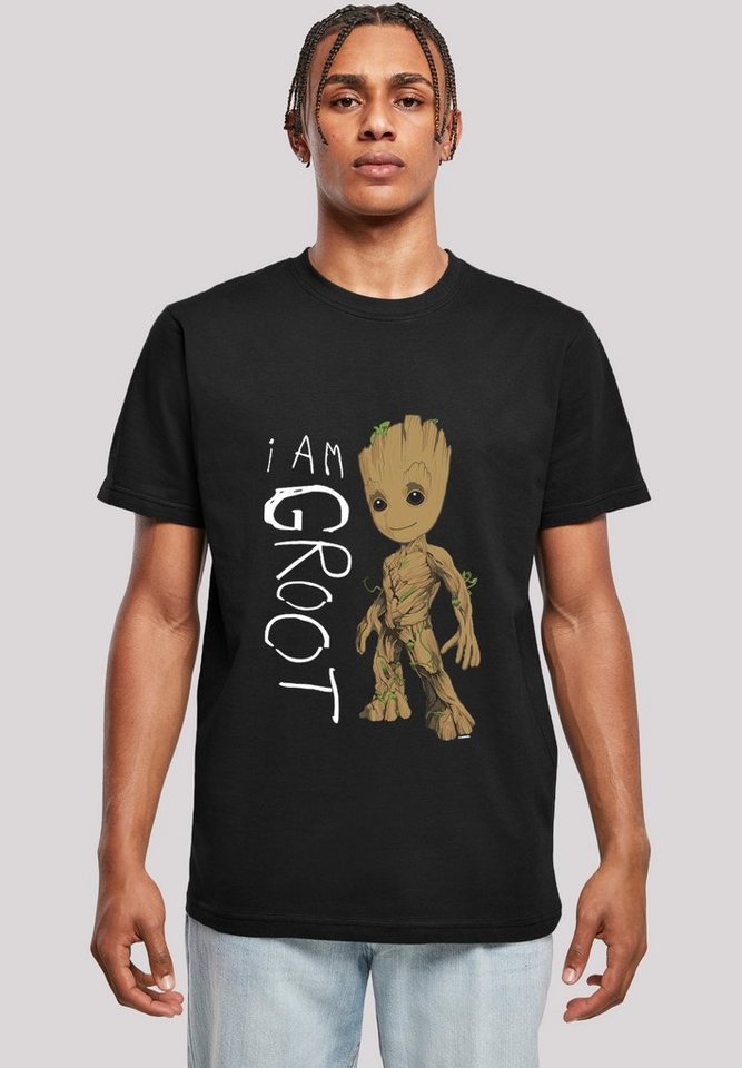 F4NT4STIC T-Shirt Marvel Guardians of the Galaxy Groot Herren,Premium Merch,Regular-Fit,Basic,Logo Print von F4NT4STIC