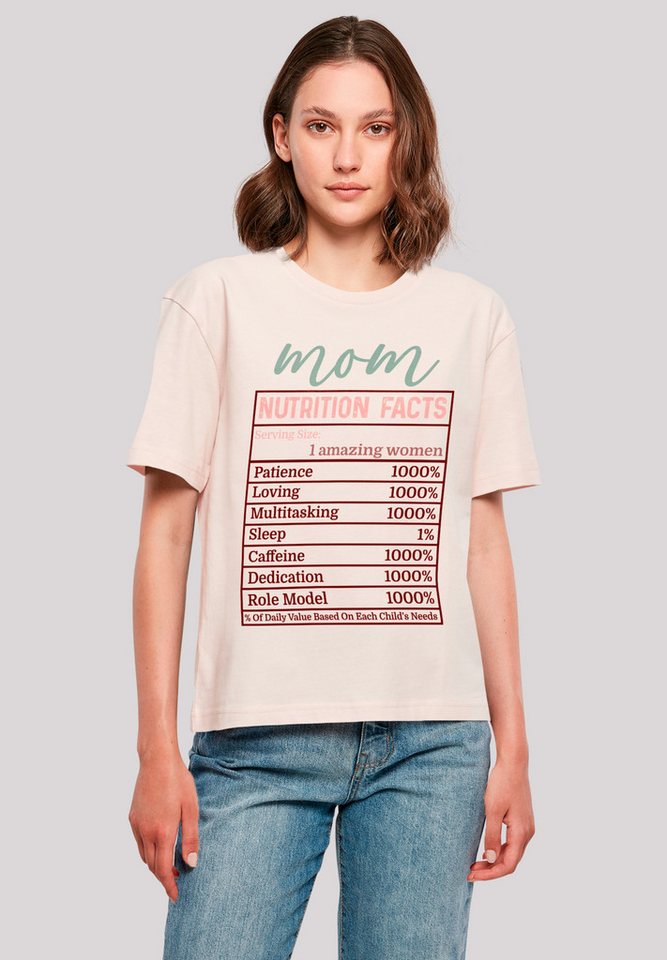 F4NT4STIC T-Shirt Muttertag Mama Nährwerte Lustig Premium Qualität von F4NT4STIC
