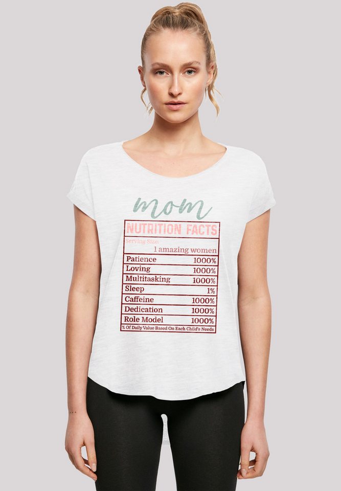 F4NT4STIC T-Shirt Muttertag Mama Nährwerte Lustig Premium Qualität von F4NT4STIC