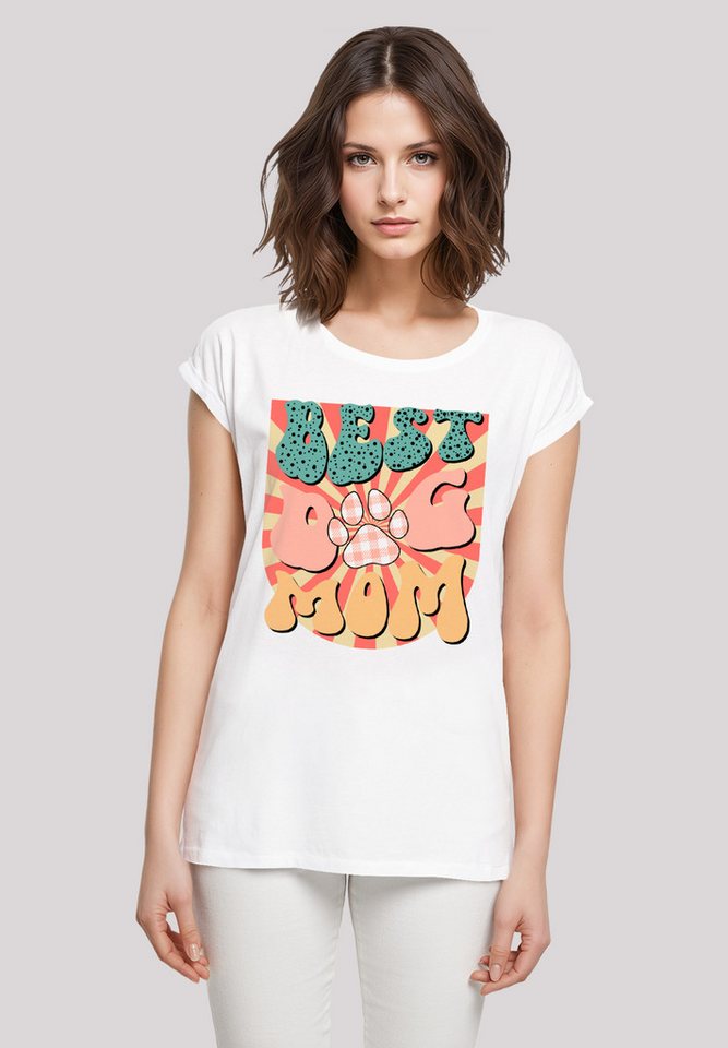 F4NT4STIC T-Shirt Muttertag Pet Lover Vintage Beste Hunde Mama Premium Qualität von F4NT4STIC