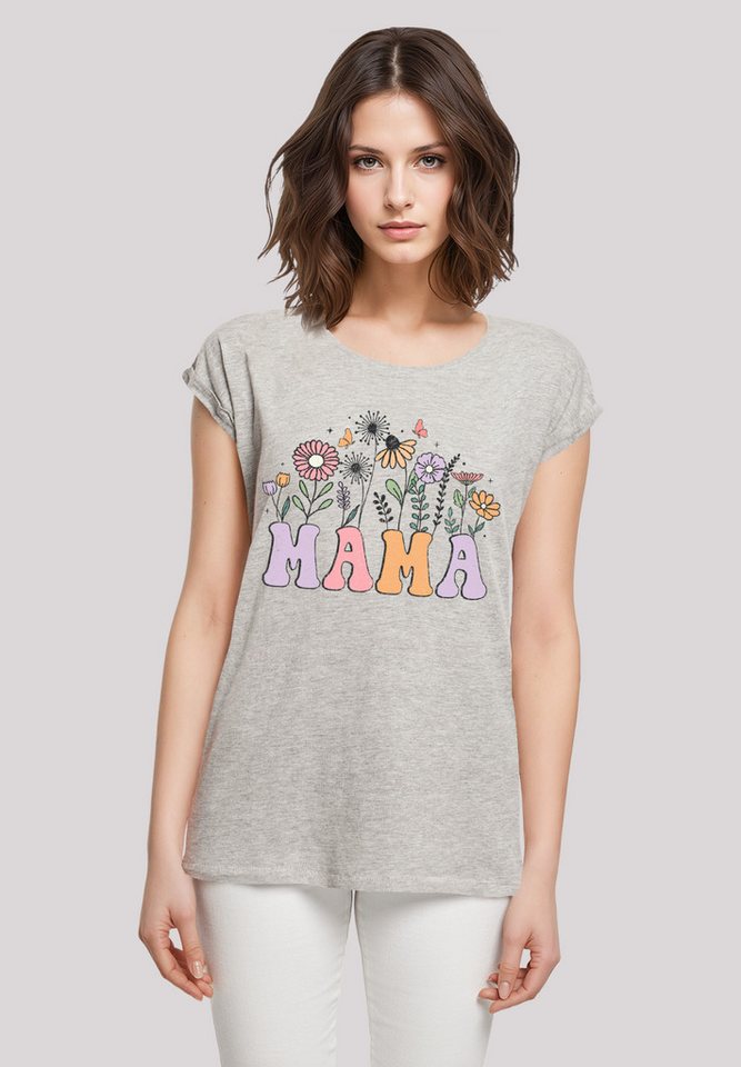 F4NT4STIC T-Shirt Muttertags Blumen Mama Premium Qualität von F4NT4STIC