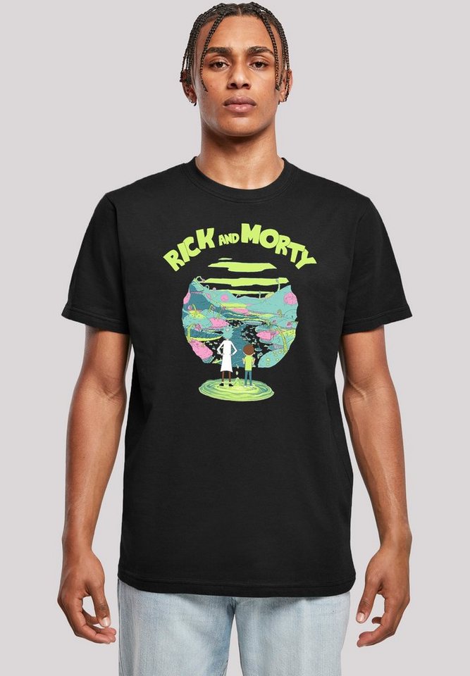 F4NT4STIC T-Shirt Rick and Morty Portal Herren,Premium Merch,Regular-Fit,Basic,Bedruckt von F4NT4STIC