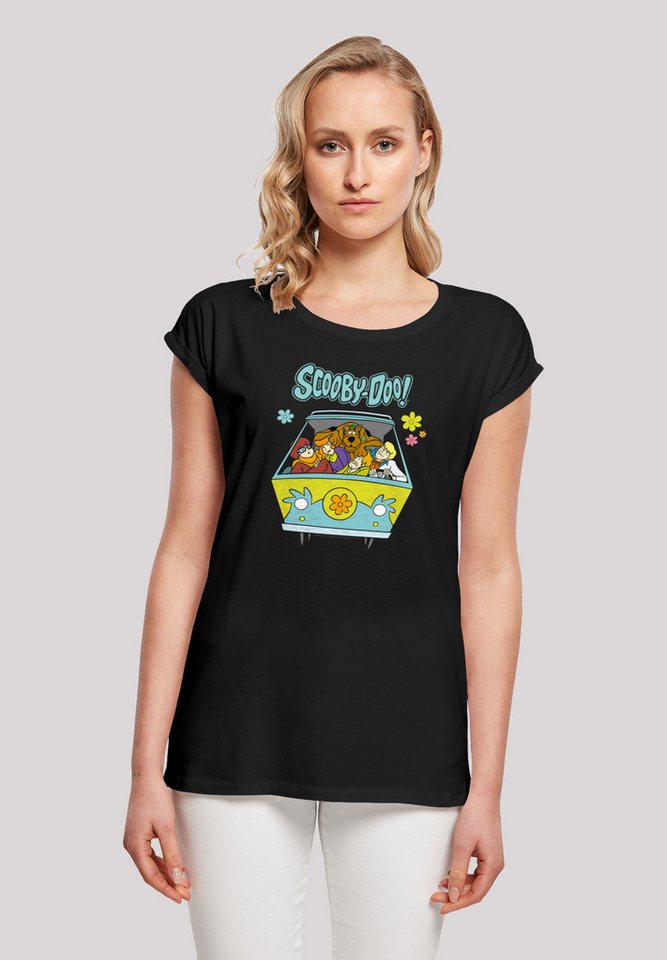 F4NT4STIC T-Shirt Scooby Doo Mystery Machine Group Damen,Premium Merch,Regular-Fit,Kurze Ärmel,Bedruckt von F4NT4STIC