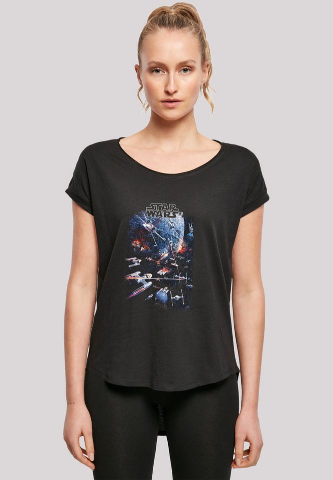F4NT4STIC T-Shirt Star Wars Galaxy Space Fight Classic Print von F4NT4STIC