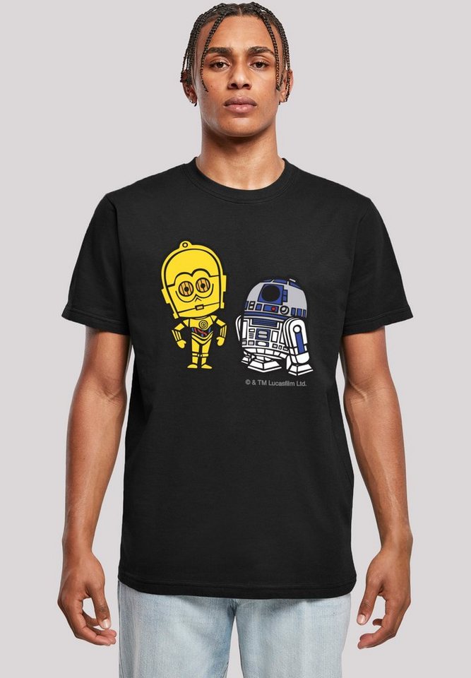 F4NT4STIC T-Shirt Star Wars Resistance Droids Chest Print Herren,Premium Merch,Regular-Fit,Basic,Bedruckt von F4NT4STIC