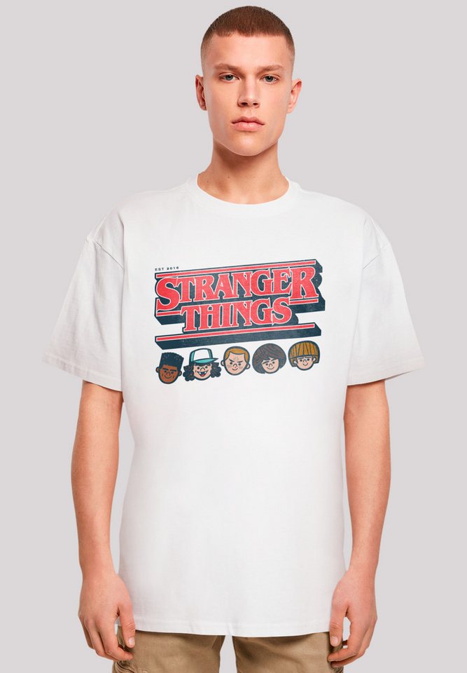 F4NT4STIC T-Shirt Stranger Things Caricature Logo Premium Qualität von F4NT4STIC