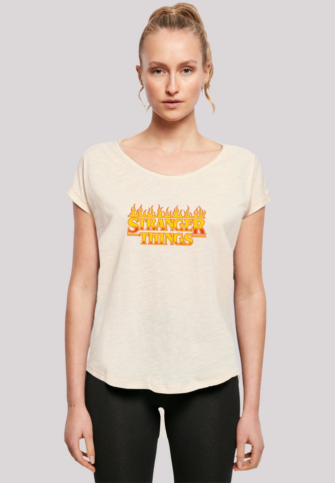 F4NT4STIC T-Shirt Stranger Things Fire Logo Women Netflix TV Series Premium Qualität von F4NT4STIC