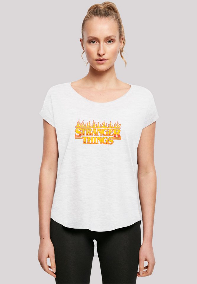 F4NT4STIC T-Shirt Stranger Things Fire Logo Women Netflix TV Series Premium Qualität von F4NT4STIC