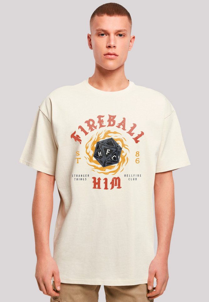 F4NT4STIC T-Shirt Stranger Things Fireball Dice 86 Premium Qualität von F4NT4STIC