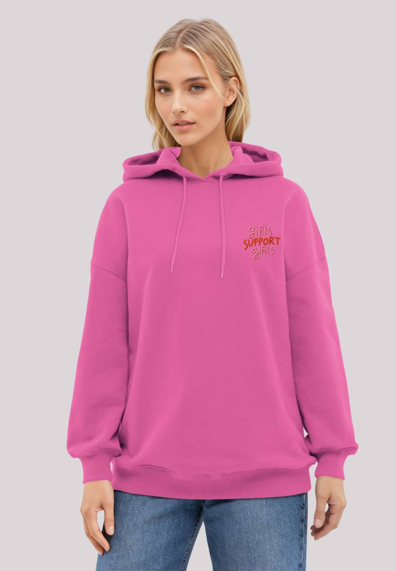 F4NT4STIC Kapuzenpullover "Girls support Girls Stickerei", Premium Qualität von F4nt4stic