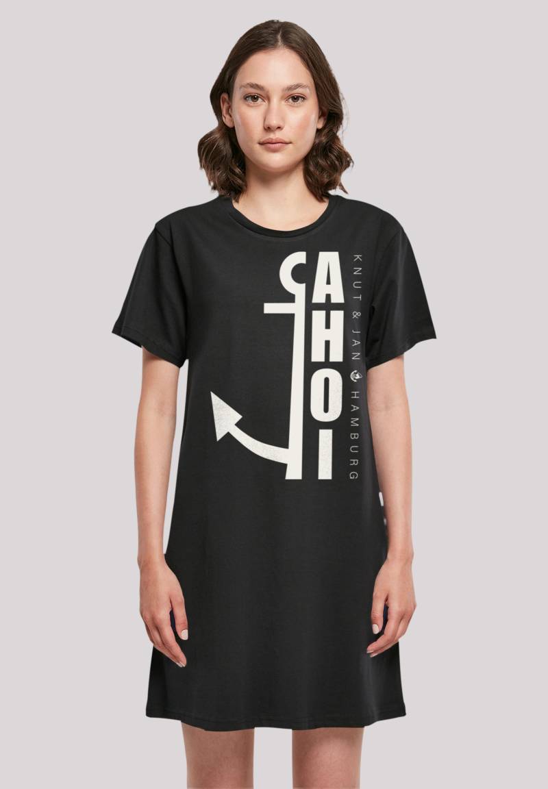 F4NT4STIC Shirtkleid "Ahoi Anker Knut & Jan Hamburg" Ohne Taschen Print von F4nt4stic