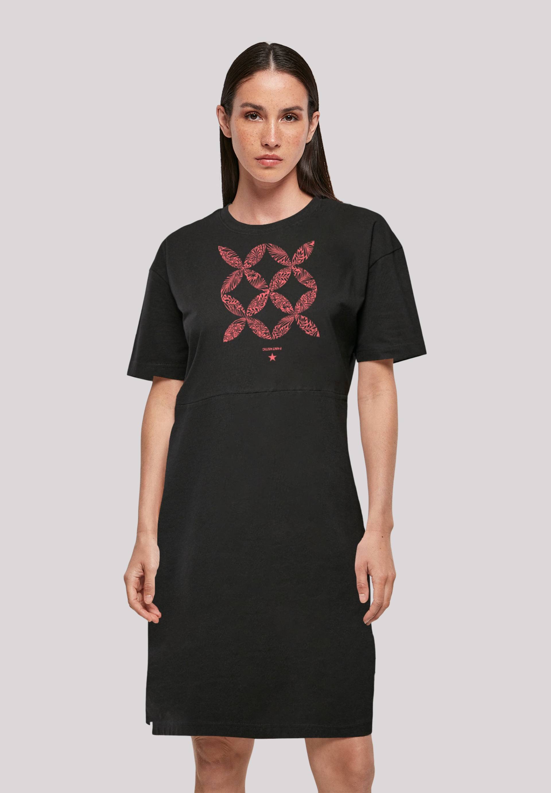 F4NT4STIC Shirtkleid "Blumenmuster Coral", Print F4NT4STIC Shirtkleid "Blumenmuster Coral", Print von F4nt4stic