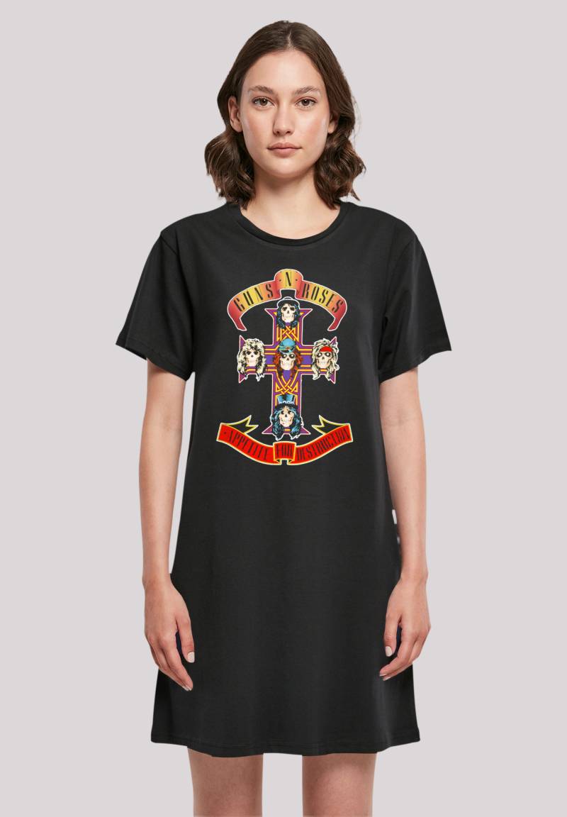 F4NT4STIC Shirtkleid "Guns n Roses Appetite For Destruction" Ohne Taschen Premium Qualität von F4nt4stic