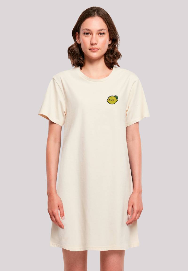 F4NT4STIC Shirtkleid "Lemon Cute Face Bestickt" Ohne Taschen Premium Qualität von F4nt4stic