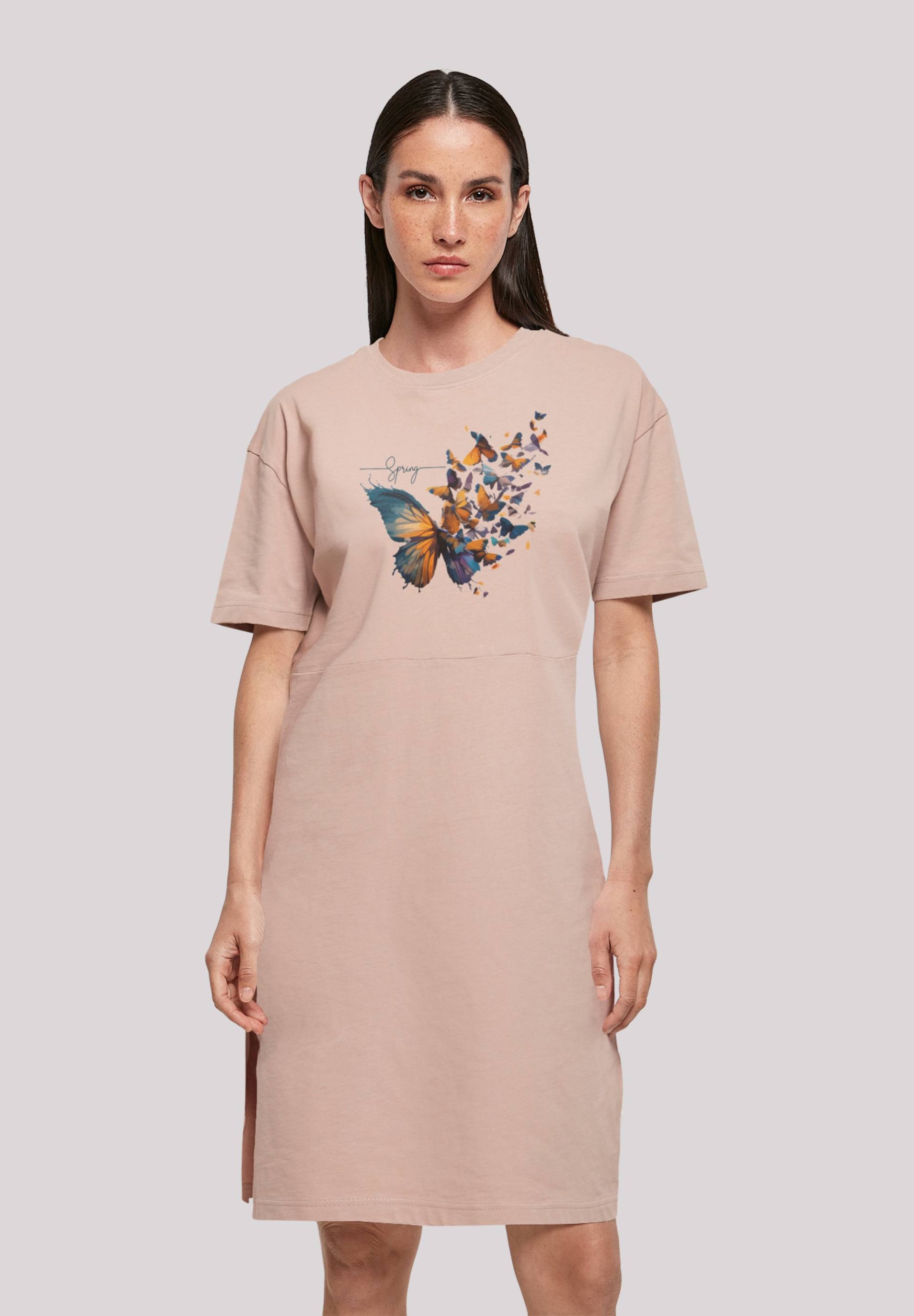 F4NT4STIC Shirtkleid "Schmetterling Frühlings Oversize Kleid" von F4nt4stic
