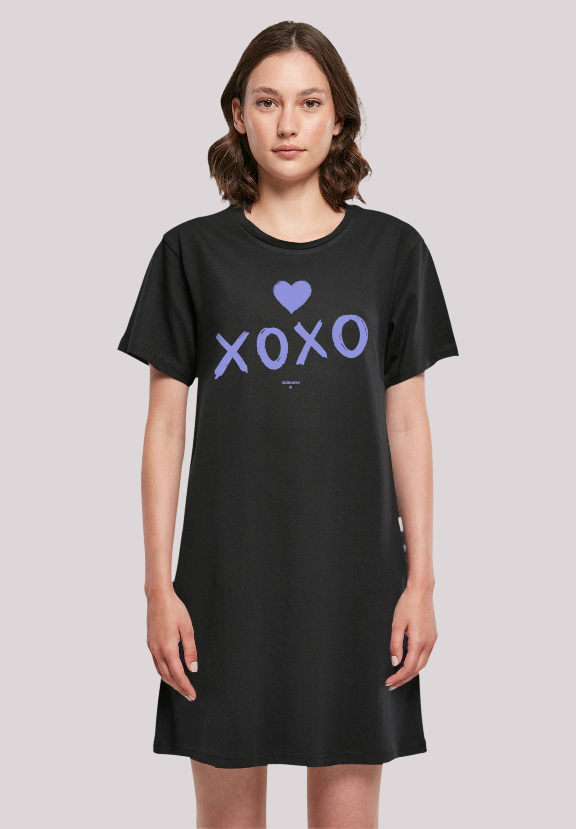 F4NT4STIC Shirtkleid "Valentinstag xoxo Damen T-Shirt Kleid", Print F4NT4STIC Shirtkleid "Valentinstag xoxo Damen T-Shirt Kleid", Print von F4nt4stic