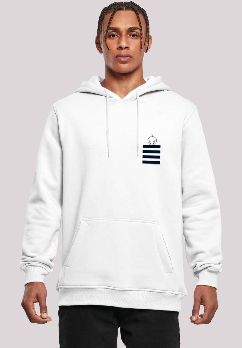 F4NT4STIC Sweatshirt "Looney Tunes Tweety Pie Striped Faux Pocket", Herren,Premium Merch,Slim-Fit,Kapuzenpullover,Bedruckt von F4nt4stic