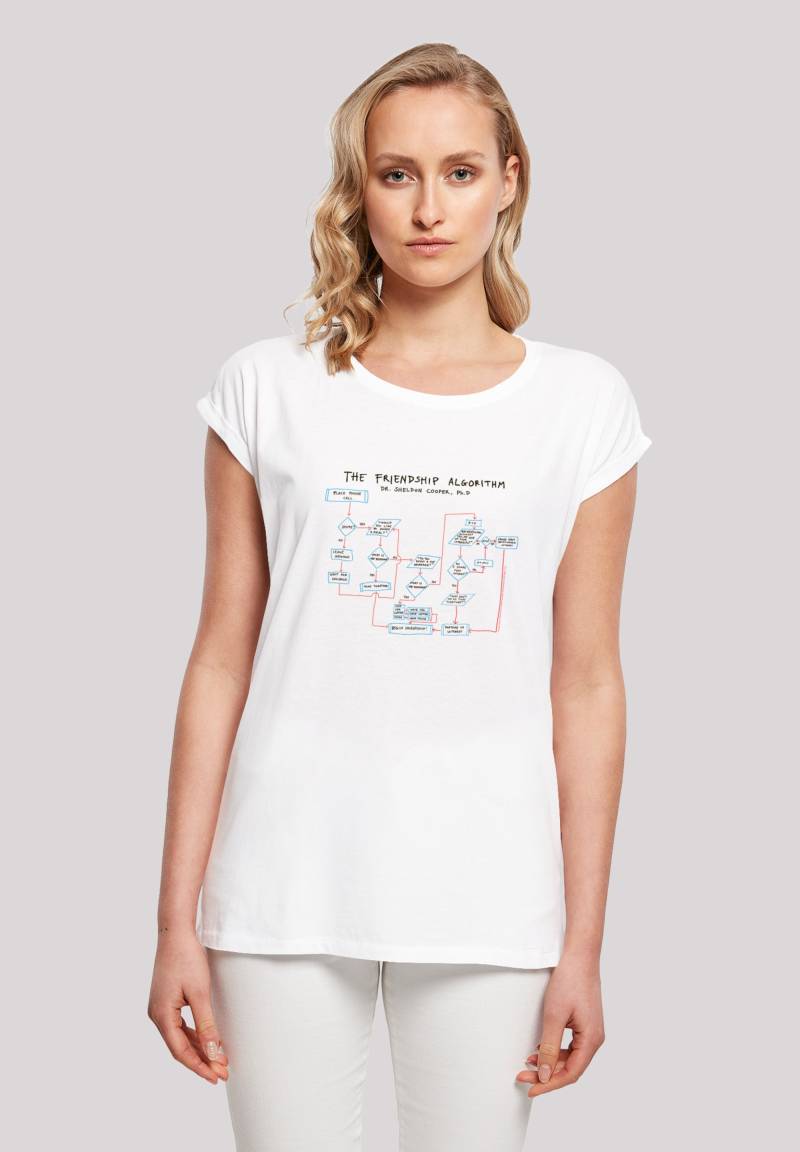 F4NT4STIC T-Shirt "Big Bang Theory Friendship Algorithm", Damen,Premium Merch,Regular-Fit,Kurze Ärmel,Bedruckt von F4nt4stic