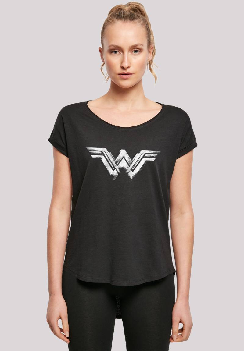 F4NT4STIC T-Shirt "DC Comics Wonder Woman Distressed Logo" Print von F4nt4stic