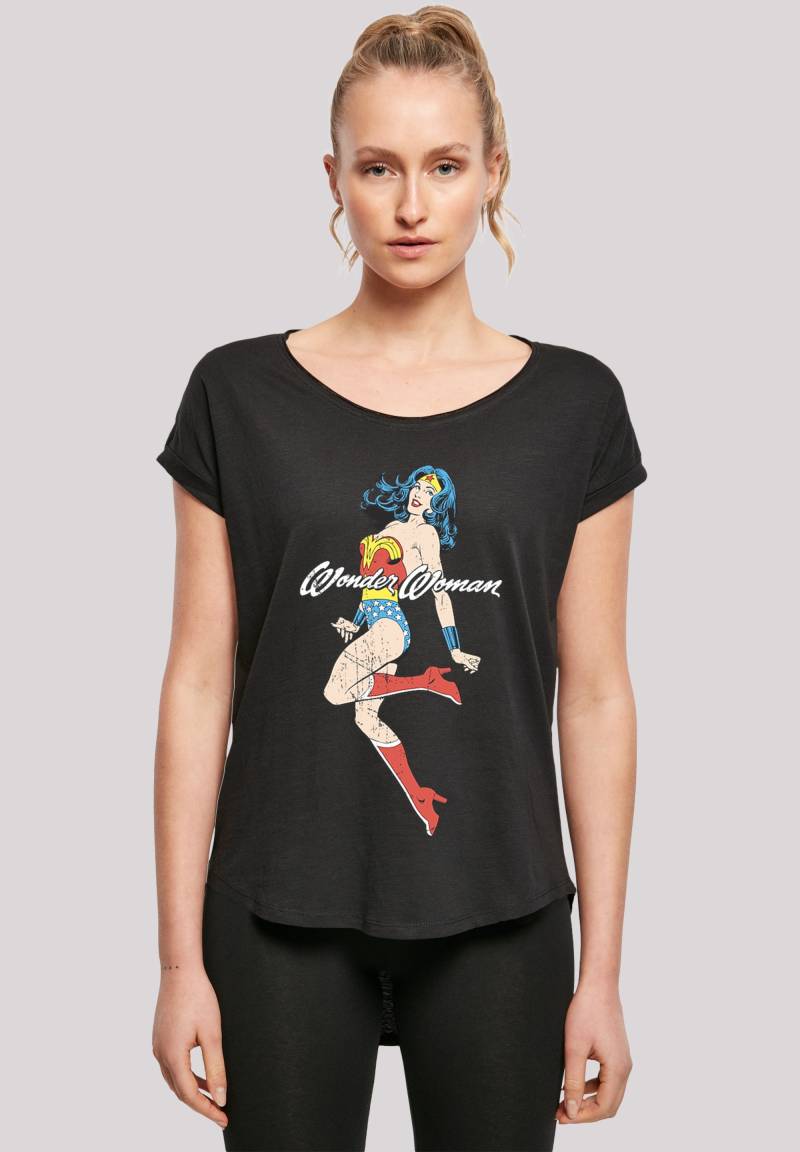 F4NT4STIC T-Shirt "DC Comics Wonder Woman Jump" Print von F4nt4stic