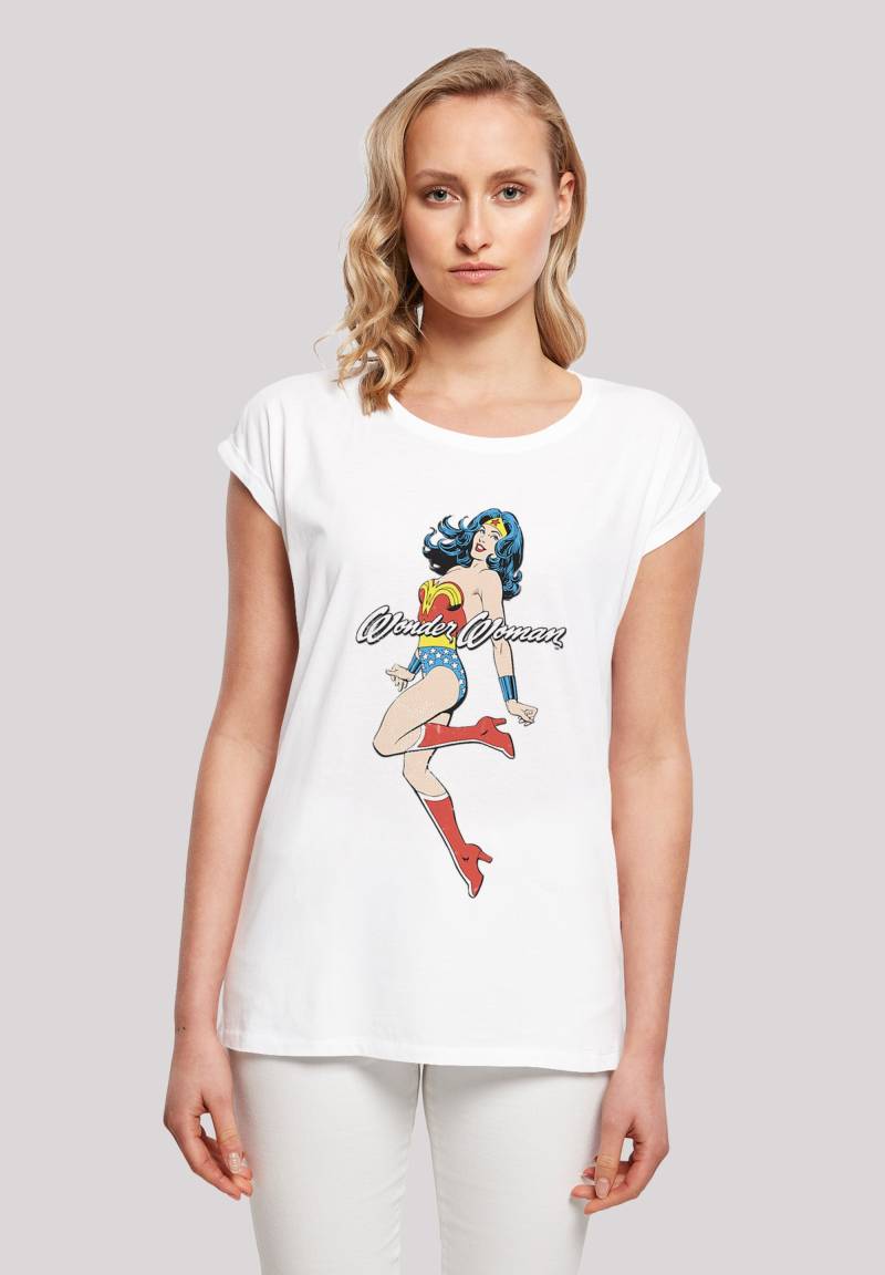 F4NT4STIC T-Shirt "DC Comics Wonder Woman Jump", Print von F4nt4stic