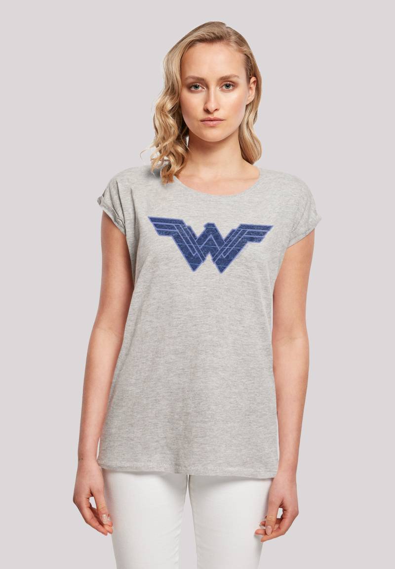 F4NT4STIC T-Shirt "DC Comics Wonder Woman Pattern Fill Logo", Print von F4nt4stic