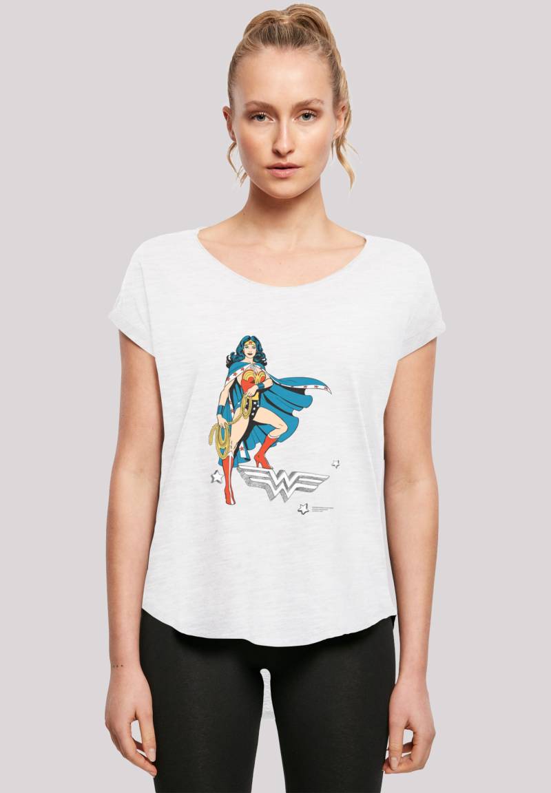 F4NT4STIC T-Shirt "DC Comics Wonder Woman Standing Logo" Print von F4nt4stic