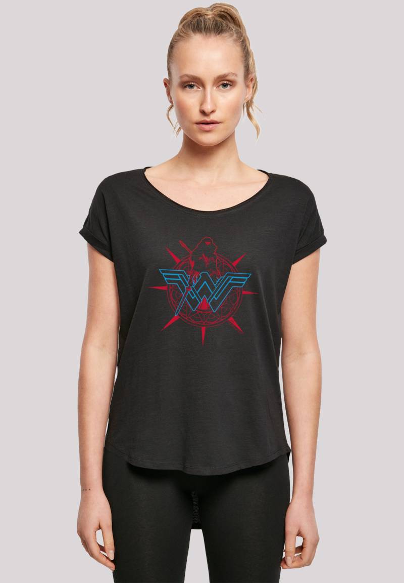 F4NT4STIC T-Shirt "DC Comics Wonder Woman Warrior Shield", Print von F4nt4stic