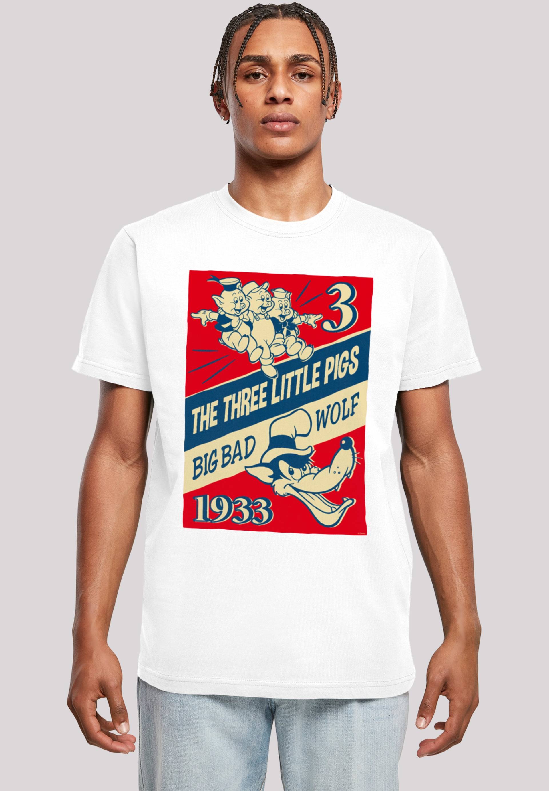 F4NT4STIC T-Shirt "Disney Die Drei Kleinen Schweinchen", Herren,Premium Merch,Regular-Fit,Basic,Bedruckt F4NT4STIC T-Shirt "Disney Die Drei Kleinen Schweinchen", Herren,Premium Merch,Regular-Fit,Basic,Bedruckt von F4nt4stic