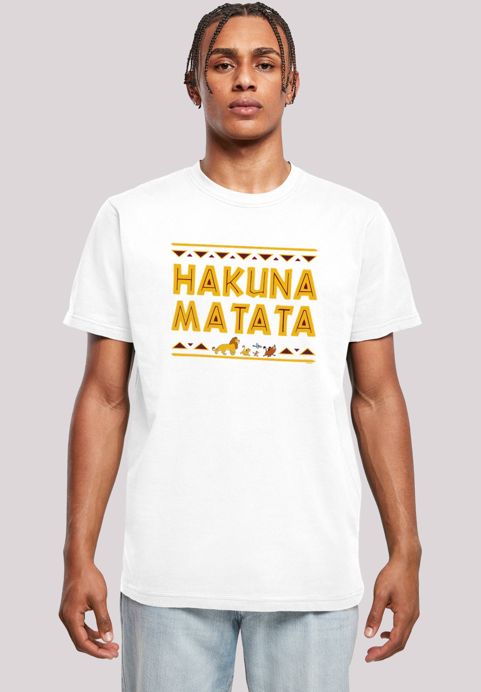 F4NT4STIC T-Shirt "Disney König der Löwen Hakuna Matata", Herren,Premium Merch,Regular-Fit,Basic,Bedruckt F4NT4STIC T-Shirt "Disney König der Löwen Hakuna Matata", Herren,Premium Merch,Regular-Fit,Basic,Bedruckt von F4nt4stic