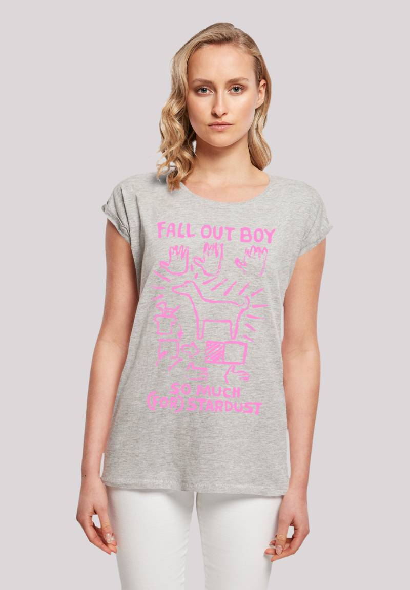F4NT4STIC T-Shirt "Fall Out Boy Pink Dog So Much Stardust", Premium Qualität von F4nt4stic