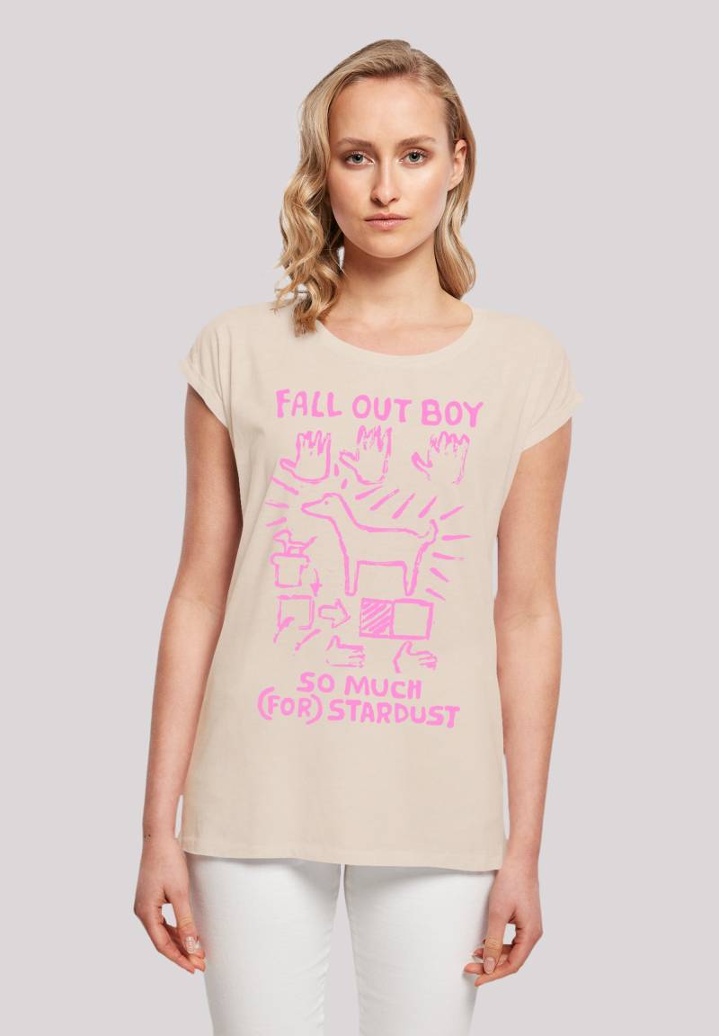 F4NT4STIC T-Shirt "Fall Out Boy Pink Dog So Much Stardust", Premium Qualität von F4nt4stic