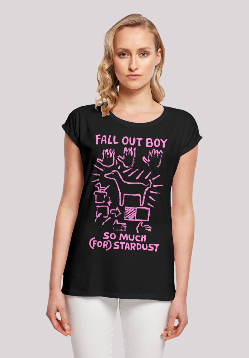 F4NT4STIC T-Shirt "Fall Out Boy Pink Dog So Much Stardust", Premium Qualität von F4nt4stic